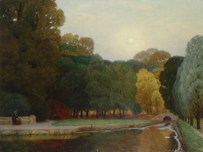 "Moonrise in the Prater"