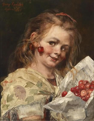 Girl with Cherries