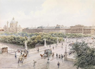 Sample artwork by Richard Moser (1874 - 1924), known for symbolist paintings and etchings - View similar artists and auction records