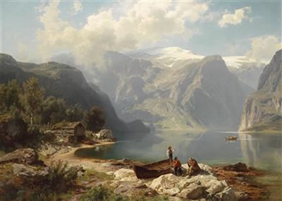 Sample artwork by August Wilhelm Leu (1819 - 1897), known for painting - View similar artists and auction records