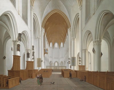 Interior of St Bavo in Haarlem