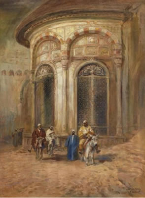 Cairo Scene by Karoly Cserna - Auction record, sale price, and art valuation. Compare with similar artists and explore comparable artworks.