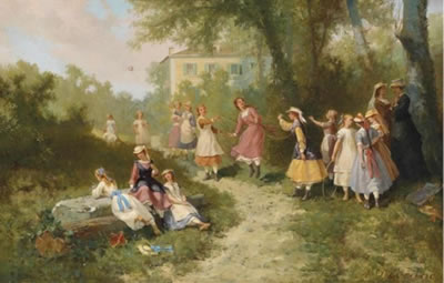 Sample artwork by Auguste Doviane (1825 - 1887), known for painting - View similar artists and auction records