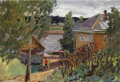 View of a Russian Village