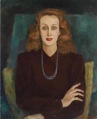 Portrait der Schauspielerin E. M.' (Edith Marie Meinel 1911-2003)