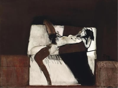 Female nude reclining