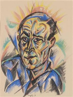 Portrait of Carry Hauser: Self-portrait