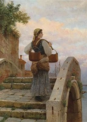 Sample artwork by Nazzarreno Cipriani (1843 - 1925), known for portrait, figure, genre painting - View similar artists and auction records