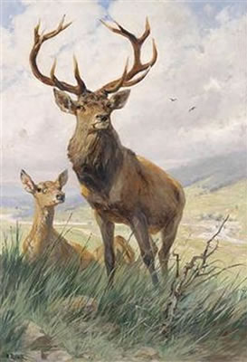 Sample artwork by Emil Rieck (1852 - 1939), known for landscape and stage design painting - View similar artists and auction records