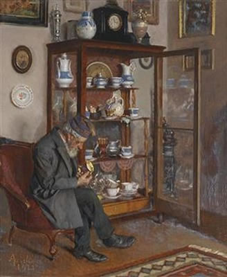 The porcelain admirer