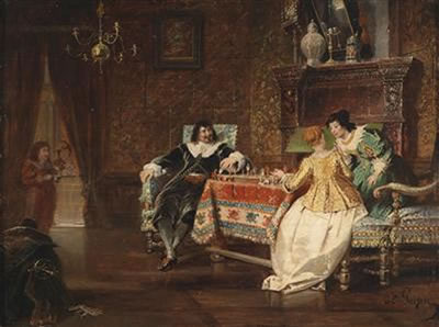 The chess game by Jakob Emmanuel Gaisser - Auction record, sale price, and art valuation. Compare with similar artists and explore comparable artworks.