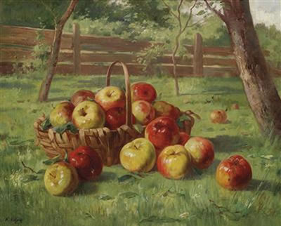 Apple harvest by Karl Vikas - Auction record, sale price, and art valuation. Compare with similar artists and explore comparable artworks.