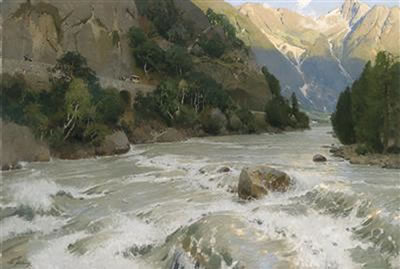 "Eingang ins Ötzthal in Tirol" by Carl Julius Emil Ludwig - Auction record, sale price, and art valuation. Compare with similar artists and explore comparable artworks.