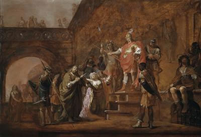 Paetus and Arria, signed lower left Knüpfer