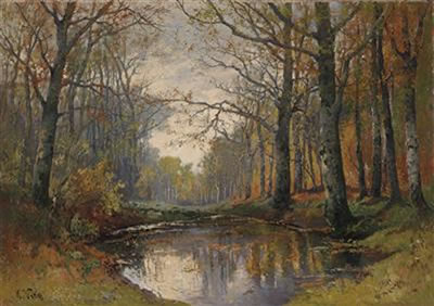 Autumnal Woodland Scene