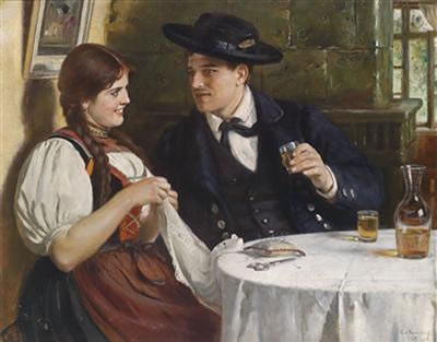 Country Couple in the Parlour