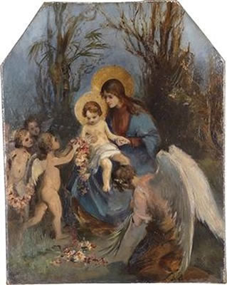A Floral Wreath for the Baby Jesus