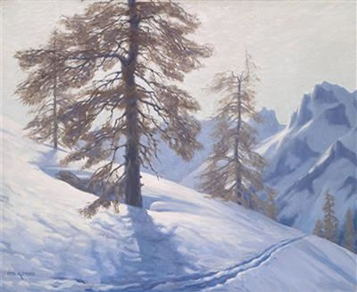"View from the Engadin - Descent from Corvatsch-Silvaplana"