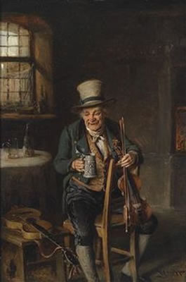 Sample artwork by Hermann (Armin) Kern (1838 - 1912), known for genre painting, sympathetic characterization - View similar artists and auction records