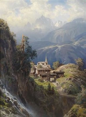 Village in the Berner Alps