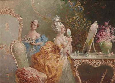 A Lady at her Morning Toilette by Sinibaldo Tordi - Auction record, sale price, and art valuation. Compare with similar artists and explore comparable artworks.