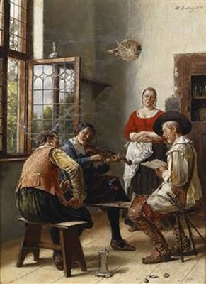 Musical Entertainment by Heinrich Breling - Auction record, sale price, and art valuation. Compare with similar artists and explore comparable artworks.