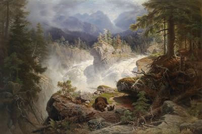 Sample artwork by Georg Eduard Otto Saal (1818 - 1870), known for added middle names and cities mzb 9-17-09 - View similar artists and auction records