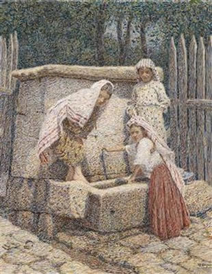 At the Water Tap by Spiro Bocaric - Auction record, sale price, and art valuation. Compare with similar artists and explore comparable artworks.