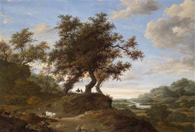A vast landscape with shepherds by Jacob Salomonsz van Ruysdael - Auction record, sale price, and art valuation. Compare with similar artists and explore comparable artworks.