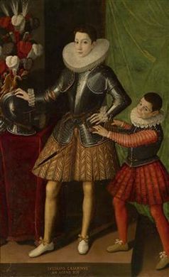Portrait of Giuliano II. Cesarini, aged 14, with a page by Sofonisba Anguissola - Auction record, sale price, and art valuation. Compare with similar artists and explore comparable artworks.