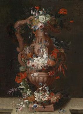 Still life with flowers and a earthenware vase by Pieter Hardime - Auction record, sale price, and art valuation. Compare with similar artists and explore comparable artworks.