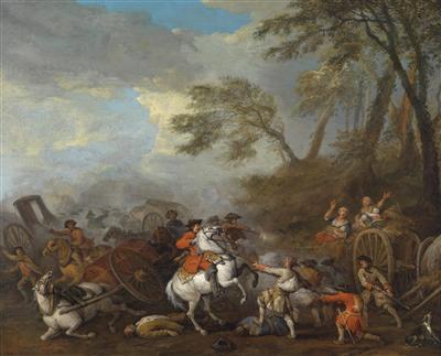 A cavalry skirmish