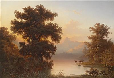 Mountain Lake in the Evening Light by Franz Emil Krause - Auction record, sale price, and art valuation. Compare with similar artists and explore comparable artworks.