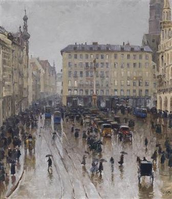 View of the Marienplatz in Munich