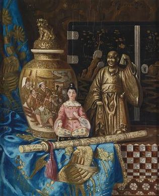 Still Life with Asian Vase and Sculptures by Ernst Czernotzky - Auction record, sale price, and art valuation. Compare with similar artists and explore comparable artworks.