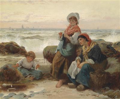 Fisherwomen with Child on the Coast