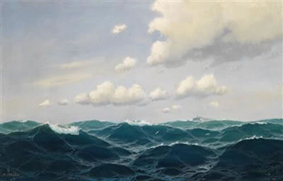 Steamship on the Open Seas