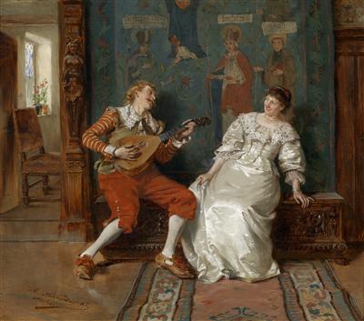 Musical Entertainment by Albert Friedrich Schroder - Auction record, sale price, and art valuation. Compare with similar artists and explore comparable artworks.