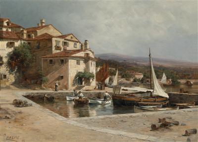 View of the Harbour at Voloska near Abbazia