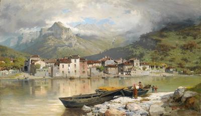 Fisherman's Family at Lecco on Lake Como