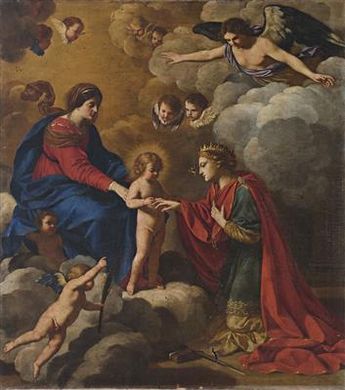 Die mystische Vermählung der heiligen Katharina
