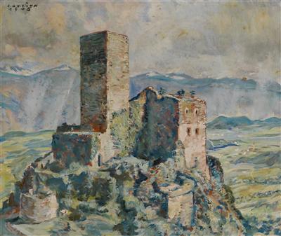 "Castle Ruins of Hoch Eppan", according to inscription on the reverse by Carl Heinrich Kuhn - Auction record, sale price, and art valuation. Compare with similar artists and explore comparable artworks.