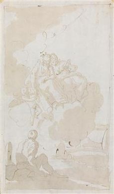 A composition study for a ceiling fresco by Fabio Canale - Auction record, sale price, and art valuation. Compare with similar artists and explore comparable artworks.