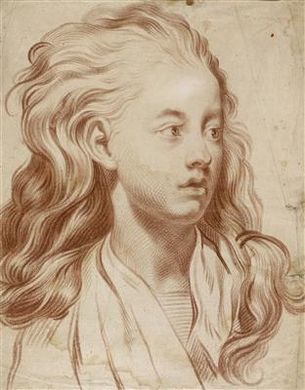 Sample artwork by Jakob Matthias Schmutzer (1733 - 1811), known for sanguine pencil drawings and expression studies - View similar artists and auction records