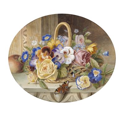 "A basket of flowers"