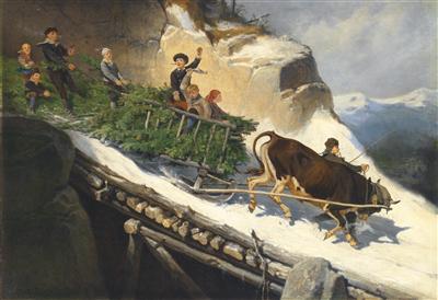 "Farmer Sleigh in the Salzburger Alps"