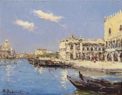 View of St Mark's Square in Venice by Albert Ferdinand Duprat - Auction record, sale price, and art valuation. Compare with similar artists and explore comparable artworks.