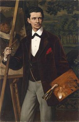 Portrait of a Painter Before an Easel by Eduard Karl Franz Von Gebhardt - Auction record, sale price, and art valuation. Compare with similar artists and explore comparable artworks.