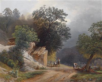Wood Gatherers on the Country Road