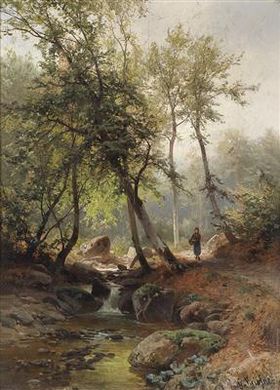 "Woodland Stream" by Gustav Meissner - Auction record, sale price, and art valuation. Compare with similar artists and explore comparable artworks.